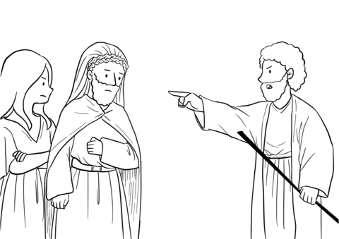 Mark 6 18 John Baptist'S Death Coloring Page